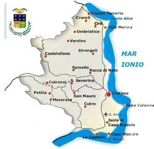 Cartina Provincia Crotone